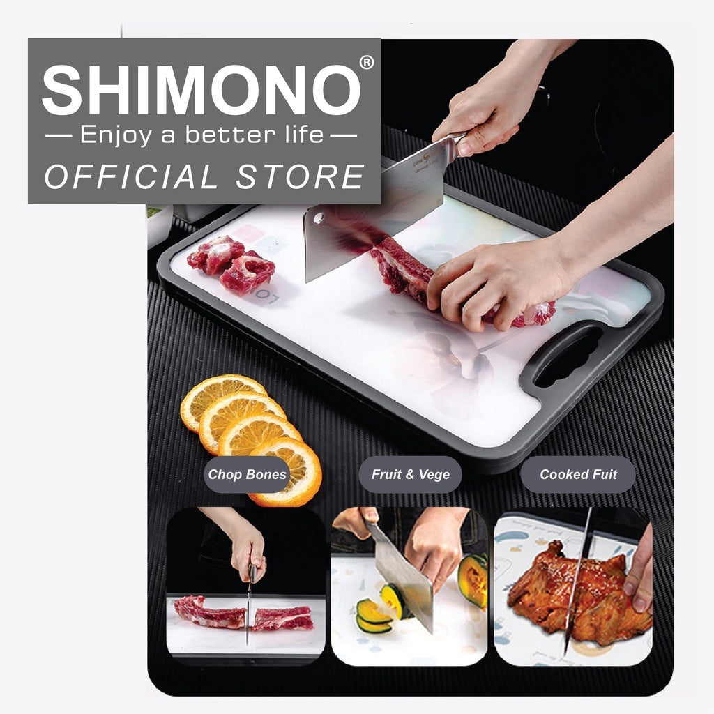 Double Side Cutting Board with knife & knife sharpener