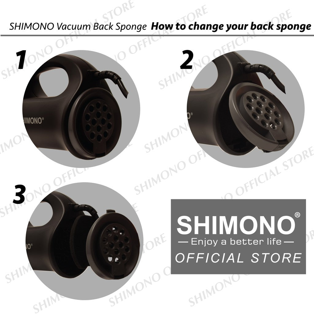 Shimono Spare Part Vacuum Back Sponge + Back Cover (SVC 1015)