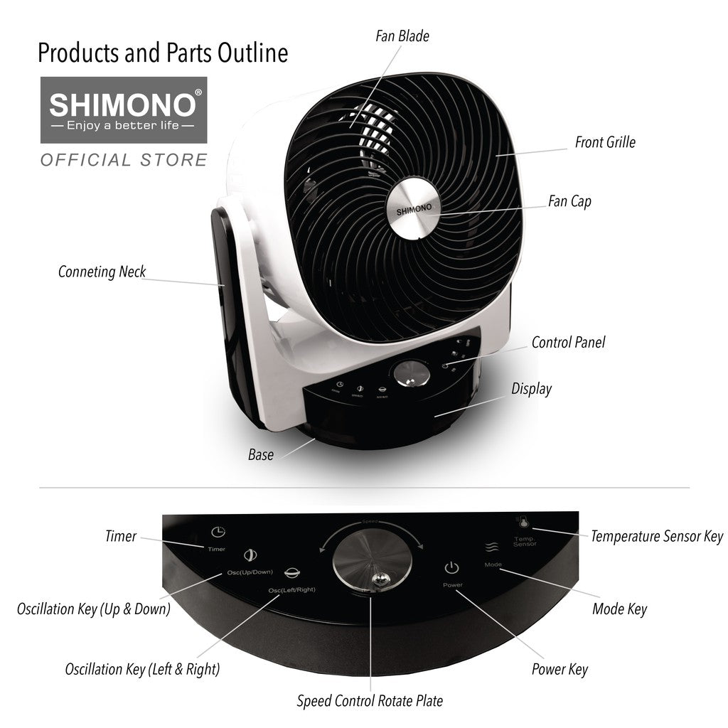 Shimono High Power Air Circulator SH 9028