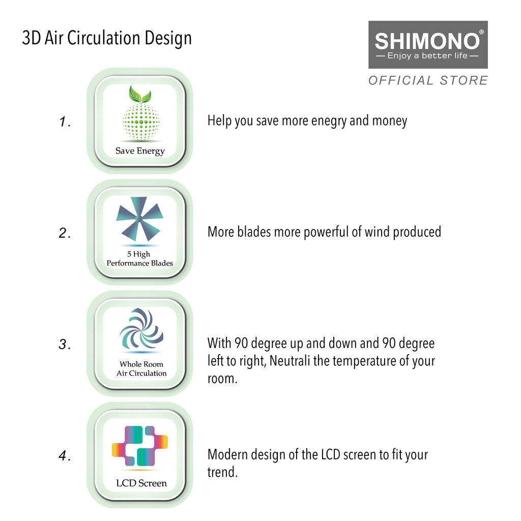 Shimono High Power Air Circulator SH 9028