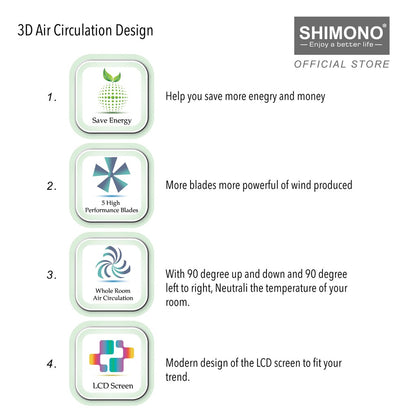 Shimono High Power Air Circulator SH 9028