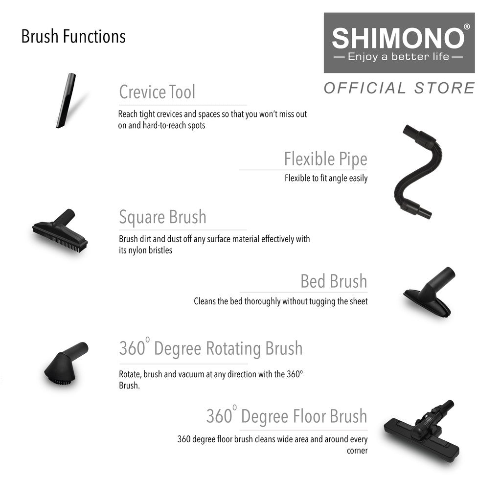 Shimono Cyclone Corded Vacuum Cleaner -  SVC 1015 Pro