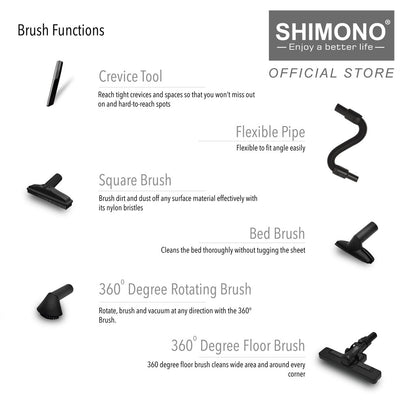 Shimono Cyclone Corded Vacuum Cleaner -  SVC 1015 Pro