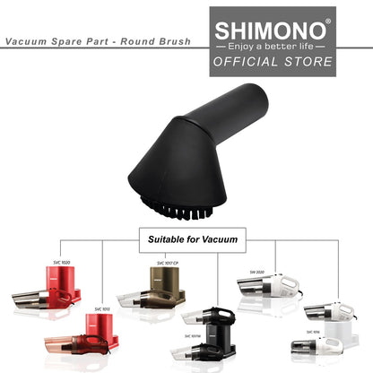 Shimono Spare Part Vacuum Round Brush for *Round Head* (SVC1015/SVC1016/SVC1017/RV777/RV888)