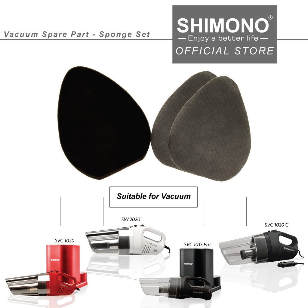 Shimono Spare Part Vacuum Sponge with Filter Paper (SVC1020 & SW2020)