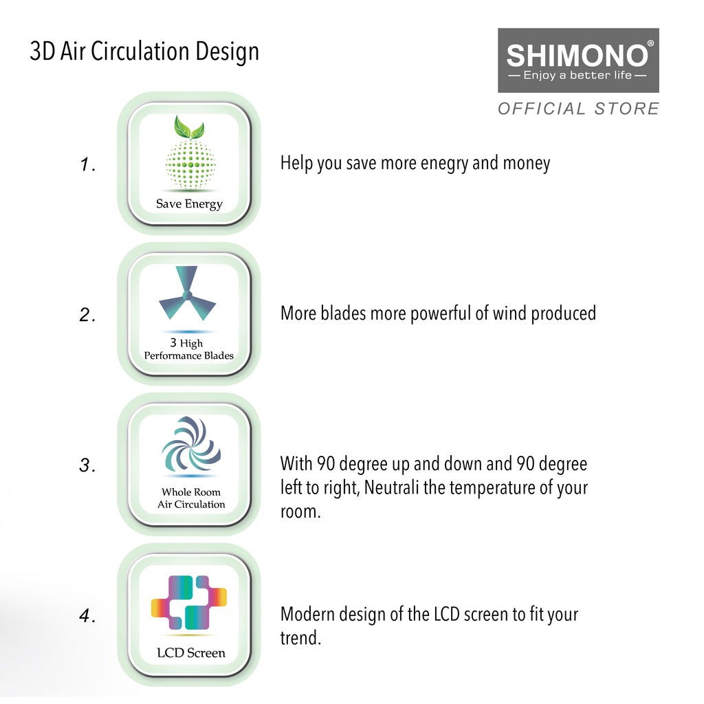 Shimono High Power Air Circulator - SH9009