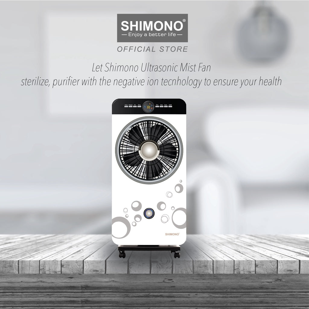 Shimono Ultrasonic Mist Fan SH-9024 SE (White)