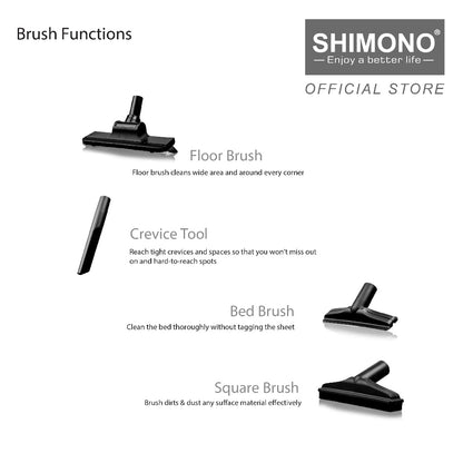 SHIMONO Cyclone Corded Vacuum Cleaner - Rocket Vacuum 888