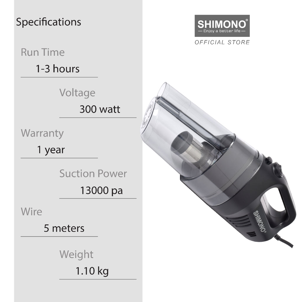 Shimono Cyclone Cord Vacuum Cleaner - Rocket Vacuum 777