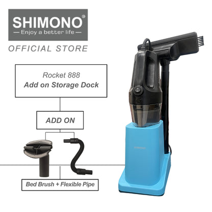 SHIMONO Cyclone Corded Vacuum Cleaner - Rocket Vacuum 888