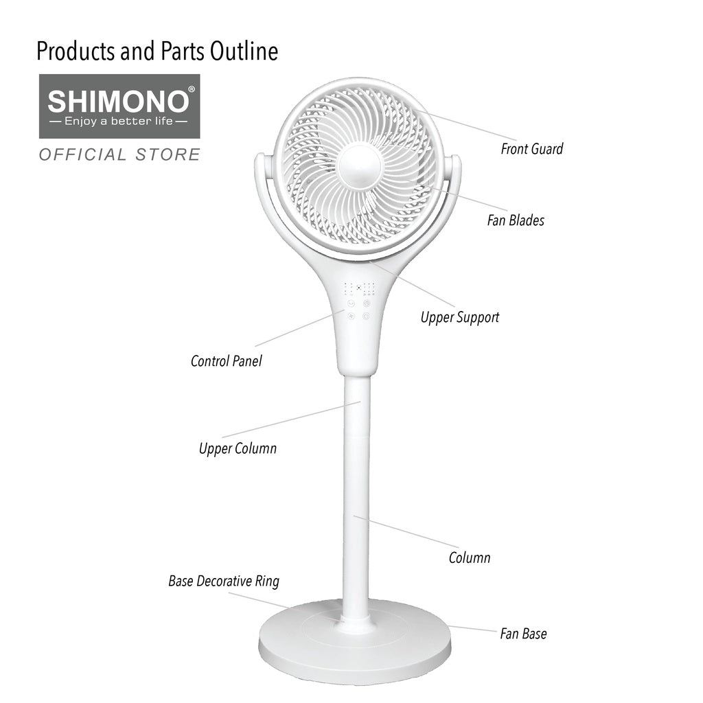 Shimono Air Circulator Stand Fan SH9030