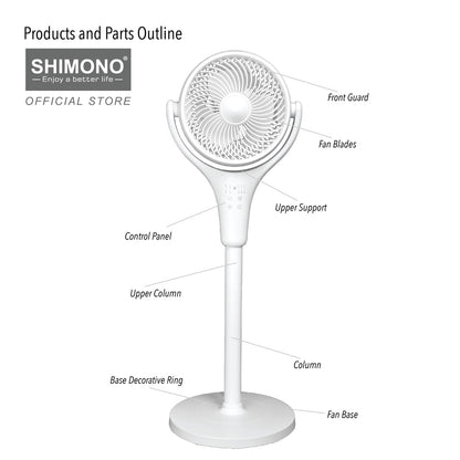 Shimono Air Circulator Stand Fan SH9030